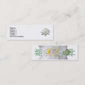 同情の漢字のプロフィールカードの女神 スキニー名刺 (正面/裏面)