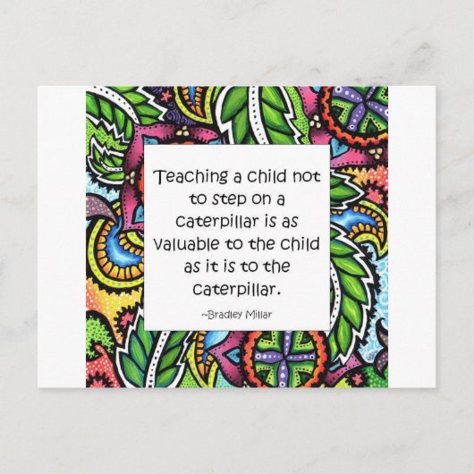 同情は教えられます ポストカード (正面)