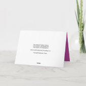 同情カードまたは離婚カードのクリスチャン カード (裏面)