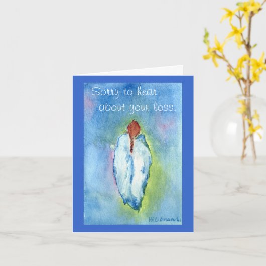 同情カード カード (黄色い花)