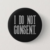 同意しない 缶バッジ (正面)