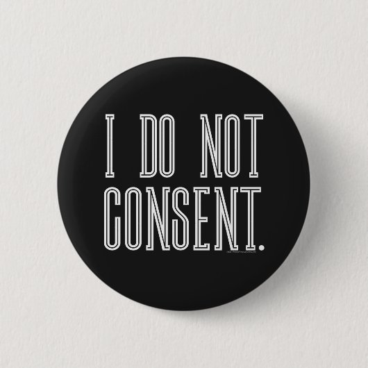 同意しない 缶バッジ (正面)