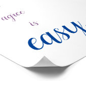 同意するには簡単引用文ミニ ポスター (角)