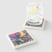 同意感想力ゲージファンタジー気化波 ストーンコースター (横)