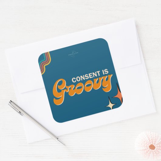 同意 スクエアシール (封筒)