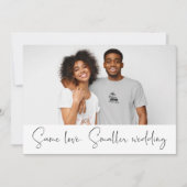 同愛 小規模ウェディング ダウンサイズ フォトスクリプト 案内状 (正面)