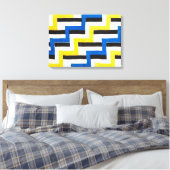 同時ファブリック |ソニア・ドローネー | キャンバスプリント (インサイチュ (寝室))