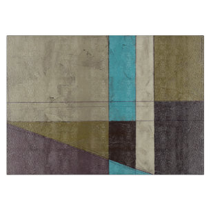 同時代のミニマ絵画リストと深いカラー カッティングボード