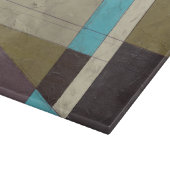 同時代のミニマ絵画リストと深いカラー カッティングボード (角)