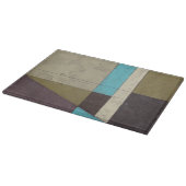 同時代のミニマ絵画リストと深いカラー カッティングボード (角)