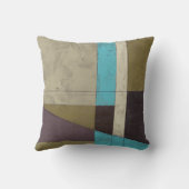 同時代のミニマ絵画リストと深いカラー クッション (裏面)