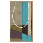 同時代のミニマ絵画リストと深いカラー スモールペーパーバッグ (正面)