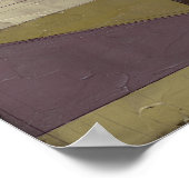 同時代のミニマ絵画リストと深いカラー ポスター (角)