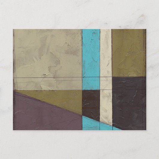同時代のミニマ絵画リストと深いカラー ポストカード (正面)