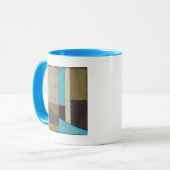 同時代のミニマ絵画リストと深いカラー マグカップ (正面左)