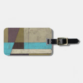 同時代のミニマ絵画リストと深いカラー ラゲッジタグ (正面横)