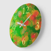 同時代の明るい秋の色のキッチンクロック ラージ壁時計 (傾斜)