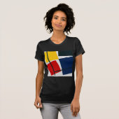 同時反対のCompositionセオvan Doesburg Tシャツ (正面フル)