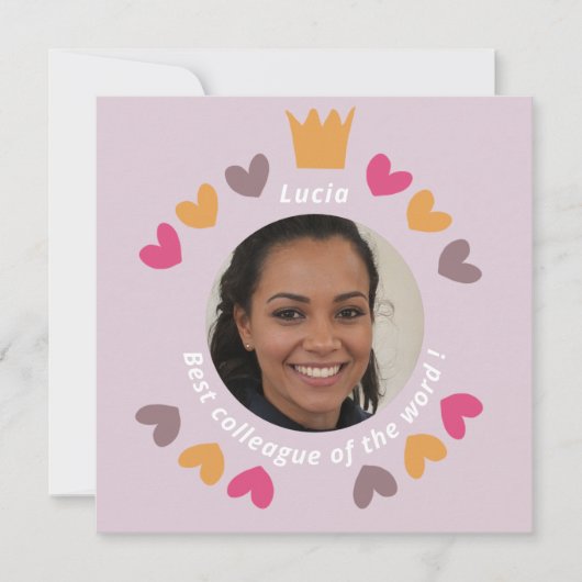 同最高の僚の友人 – 写真 – おめでとう カード (正面)