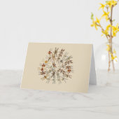 同期グリーティングカードのトンボ カード (黄色い花)