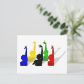 同期スイミング同期泳ぐ人 ポストカード (スタンド正面)