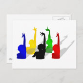 同期スイミング同期泳ぐ人 ポストカード (正面/裏面)