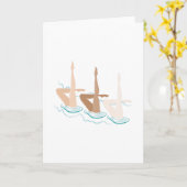 同期スイミング カード (黄色い花)