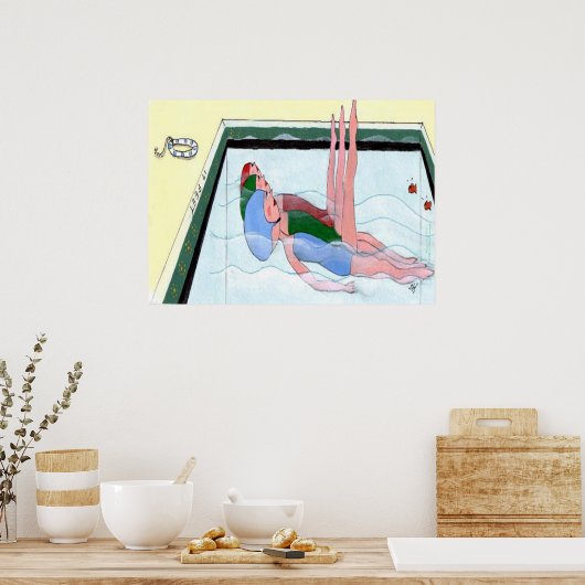 同期スイミング ポスター (キッチン)