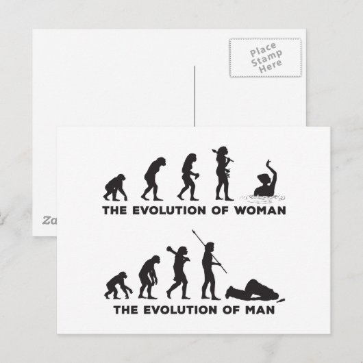 同期スイミング ポストカード (正面/裏面)