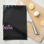 同期スケートで滑るタオル書き虹 キッチンタオル (四つ折り)