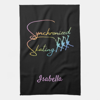 同期スケートで滑るタオル書き虹 キッチンタオル