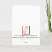 同期ドラゴン飛んでいるフライ カード (裏面)