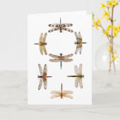 同期ドラゴン飛んでいるフライ カード (黄色い花)