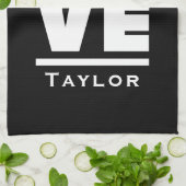 同期ラブアンドライブ姿スケートで滑る キッチンタオル (折り畳み)