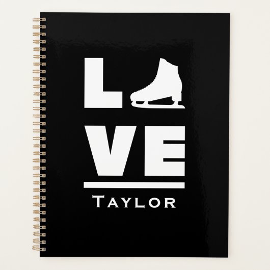 同期ラブアンドライブ姿スケートで滑る プランナー手帳 (正面)