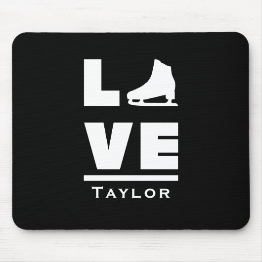 同期ラブアンドライブ姿スケートで滑る マウスパッド (正面)