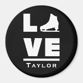 同期ラブアンドライブ姿スケートで滑る マグネット (正面)