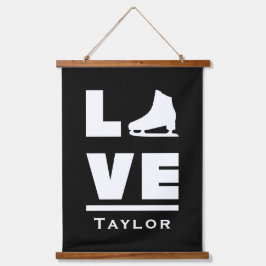 同期ラブアンドライブ姿スケートで滑る 吊り下げ型タペストリー