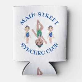 同期泳ぐ人ガールズシンクロスイミングスポーツ 缶クーラー