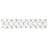 同期泳ぐ人ガールズスイムチームシンクロ ショートテーブルランナー (横)