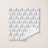 同期泳ぐ人ガールズスイムチームシンクロ バスタオルセット (ウォッシュタオル)