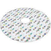 同期泳ぐ人ガールズスイムチームシンクロ ブラッシュドポリエステルツリースカート (アングル)