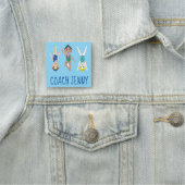 同期泳ぐ人スイムチームインストラクターコーチ 名札 (インサイチュ)