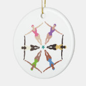同期泳ぐ人 セラミックオーナメント (左)