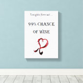 同氏は、ワインの利99%を予想している キャンバスプリント (インサイチュ (ウッドフロア))