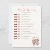 同氏は、市場ブライダルシャワーのゲームカードを指摘した 招待状 (正面)