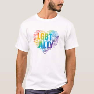 同盟国で支え、LGBTのコミュニティへであって下さい! Tシャツ