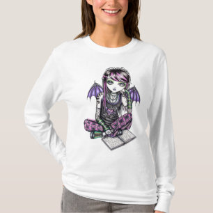 同盟国のゴシック様式入れ墨のEmoの妖精の上 Tシャツ