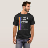 同盟国の安全な人物LGBTQ同盟国 Tシャツ (正面フル)