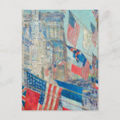 同盟国の日、1917年5月Childe Hasssam シーズンポストカード (正面)